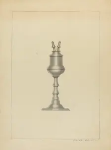 Lamp, c. 1936. Creator: Joseph Wolins