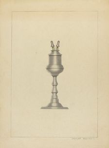 Lamp, c. 1936. Creator: Joseph Wolins