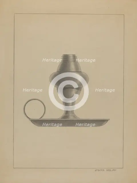 Lamp, c. 1936. Creator: Joseph Wolins.