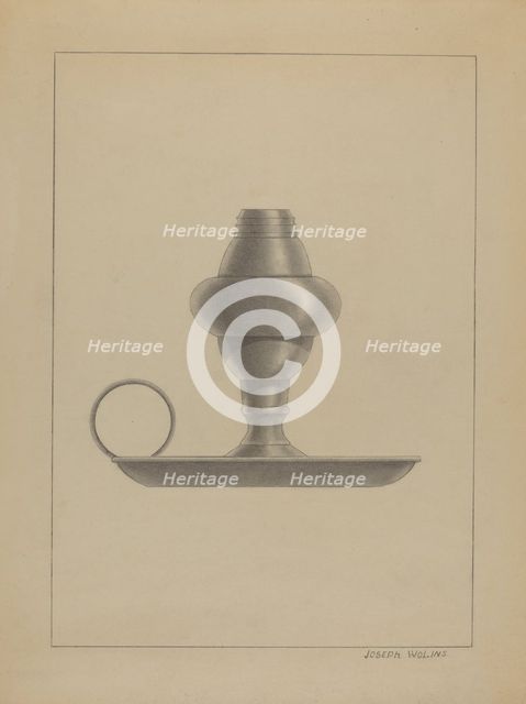 Lamp, c. 1936. Creator: Joseph Wolins.