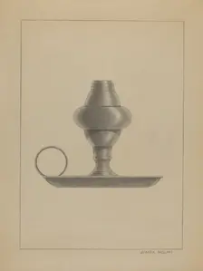 Lamp, c. 1936. Creator: Joseph Wolins