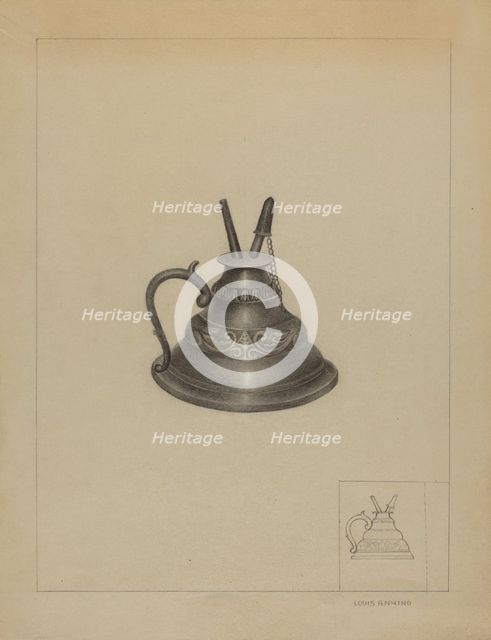 Lamp, c. 1936. Creator: Louis Annino.
