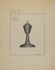 Lamp, c. 1936. Creator: Matthew Mangiacotti