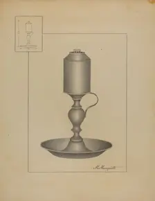 Lamp, c. 1936. Creator: Matthew Mangiacotti