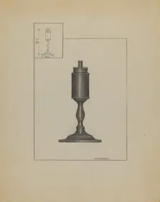 Lamp, c. 1936. Creator: Matthew Mangiacotti