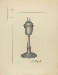 Lamp, c. 1936. Creator: Matthew Mangiacotti