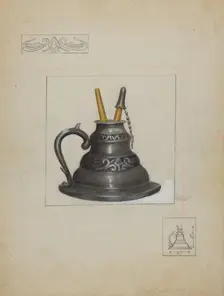 Lamp, c. 1936. Creator: Ruth Bialostosky