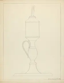 Lamp, c. 1936. Creator: Ruth Bialostosky