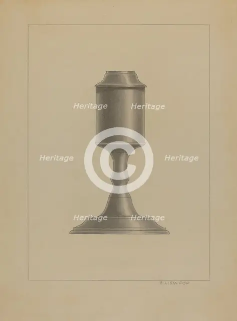 Lamp, c. 1936. Creator: Sidney Liswood.