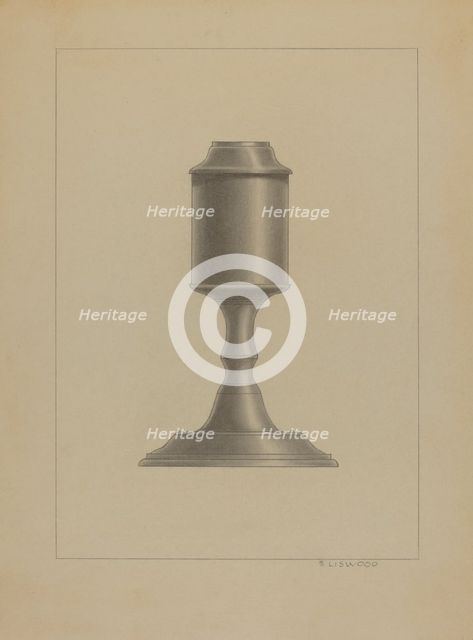 Lamp, c. 1936. Creator: Sidney Liswood.