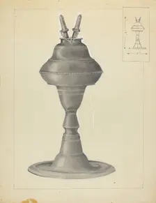 Lamp, c. 1937. Creator: A. Zaidenberg