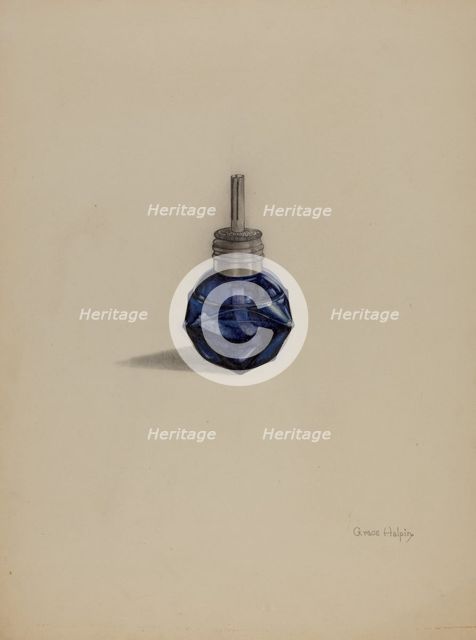 Lamp, c. 1937. Creator: Grace Halpin.