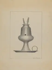 Lamp, c. 1937. Creator: Hester Duany