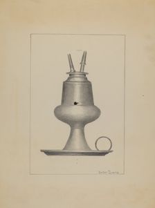 Lamp, c. 1937. Creator: Hester Duany
