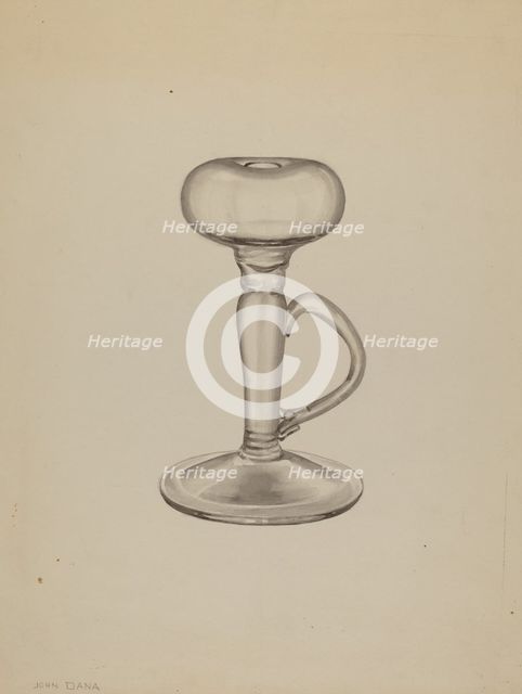 Lamp, c. 1937. Creator: John Dana.