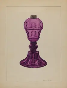 Lamp, c. 1937. Creator: John Dana