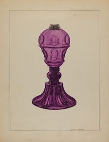 Lamp, c. 1937. Creator: John Dana