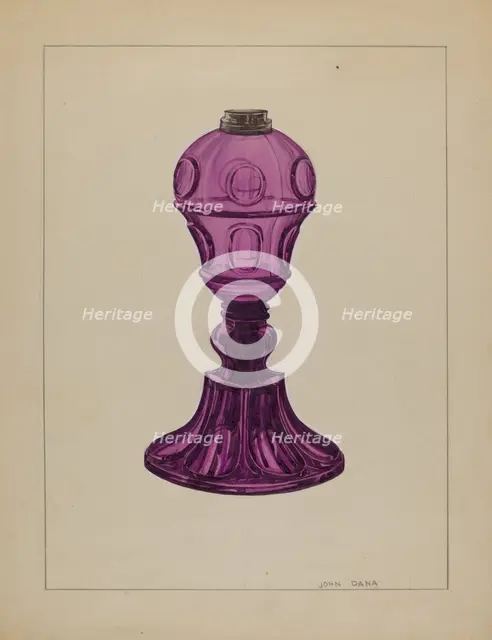Lamp, c. 1937. Creator: John Dana.