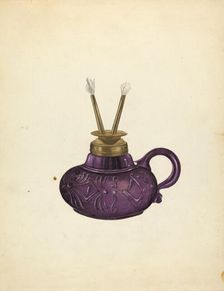 Lamp, c. 1937. Creator: John Fisk