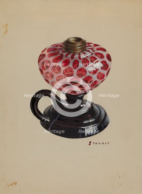 Lamp, c. 1937. Creator: Robert Stewart.
