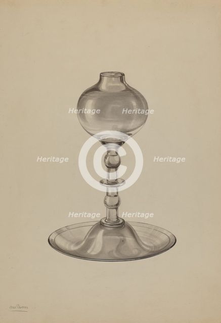Lamp, c. 1938. Creator: Charles Caseau.
