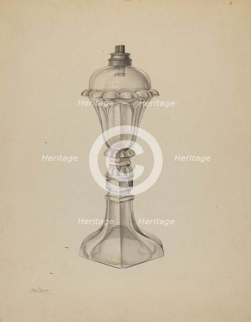 Lamp, c. 1938. Creator: Charles Caseau.