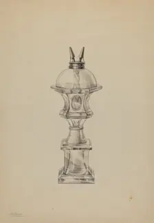 Lamp, c. 1938. Creator: Charles Caseau