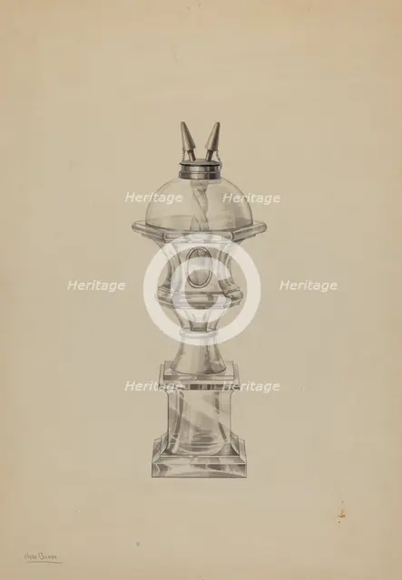 Lamp, c. 1938. Creator: Charles Caseau.