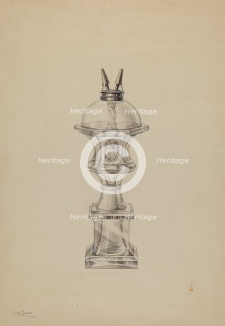 Lamp, c. 1938. Creator: Charles Caseau.