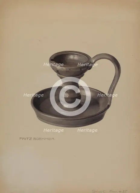 Lamp, c. 1938. Creator: Fritz Boehmer.