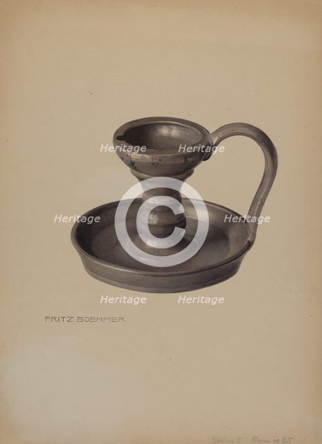 Lamp, c. 1938. Creator: Fritz Boehmer.