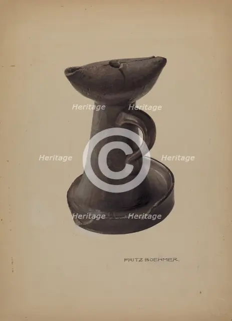 Lamp, c. 1938. Creator: Fritz Boehmer.