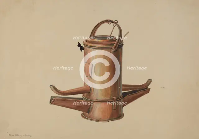 Lamp, c. 1938. Creator: Hans Mangelsdorf.