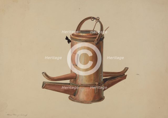Lamp, c. 1938. Creator: Hans Mangelsdorf.