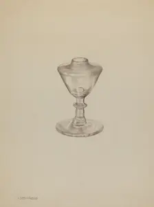 Lamp, c. 1938. Creator: Isidore Steinberg