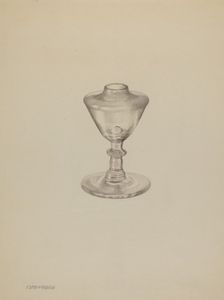 Lamp, c. 1938. Creator: Isidore Steinberg