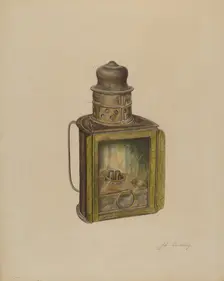 Lamp, c. 1938. Creator: John Cutting