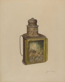 Lamp, c. 1938. Creator: John Cutting