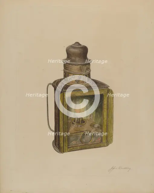 Lamp, c. 1938. Creator: John Cutting.