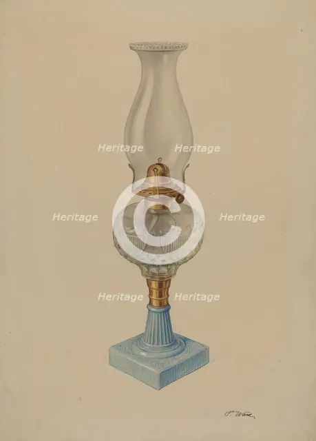Lamp, c. 1938. Creator: Paul Ward.