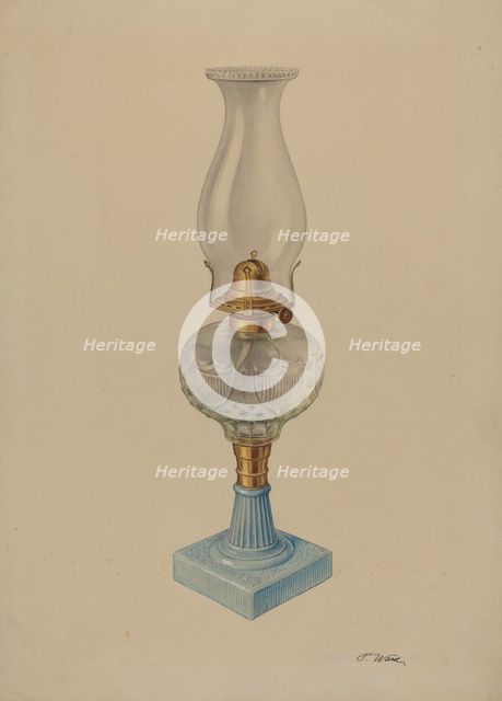 Lamp, c. 1938. Creator: Paul Ward.