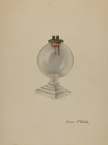 Lamp, c. 1938. Creator: Paul Ward