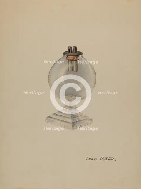 Lamp, c. 1938. Creator: Paul Ward.