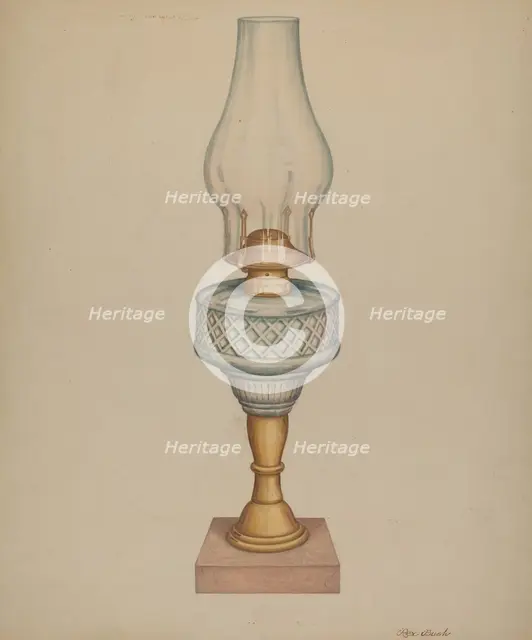 Lamp, c. 1938. Creator: Rex F Bush.