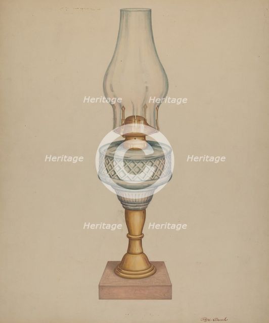Lamp, c. 1938. Creator: Rex F Bush.