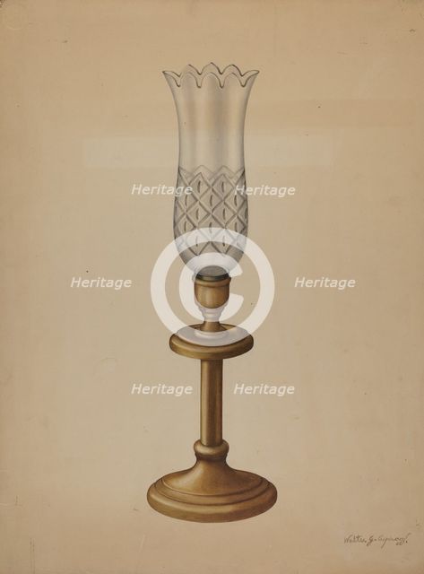 Lamp, c. 1939. Creator: Walter G. Capuozzo.