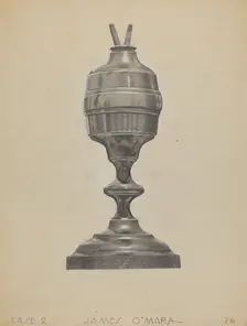 Lamp, c. 1939. Creator: James O'Mara