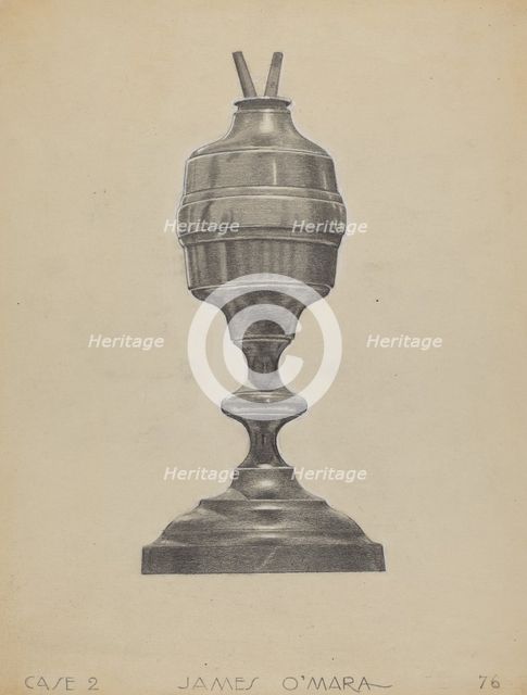 Lamp, c. 1939. Creator: James O'Mara.