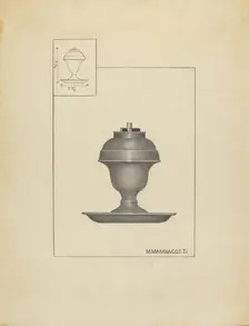 Lamp, c. 1939. Creator: Matthew Mangiacotti