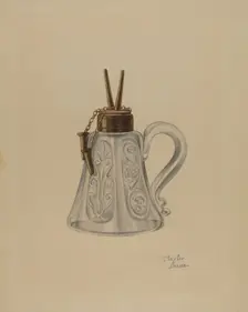 Lamp, c. 1940. Creator: Clayton Braun